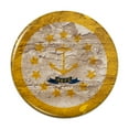 thumbnail image 1 of Rustic Distressed Rhode Island State Flag Pinback Button Pin, 1 of 4