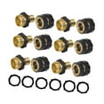 thumbnail image 4 of Vsenkes Garden Hose Quick Connector 3/4 inch,Adapters Easy Connection Water Hose Quick Connect Fittings Male and Female for Yard Lawn 6 Sets, 4 of 9