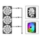thumbnail image 3 of Ventilador de refrigeración Universal de 120mm perfecl 3 piezas 1200RPM RGB LED, 3 of 8