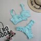 thumbnail image 2 of Conjunto de bikini dividido sólido con contraste de pecho alto sexy para mujer Conjuntos de traje de baño de dos piezas Fridja nalpqowj58684, 2 of 3