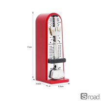 Universal Mechanical Metronome With Digital Counting, High Precision Beat Rhythm Tool For Piano, Guitar, Drum, Violin, Saxophone Practice,Red