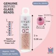 thumbnail image 3 of Miyuki Delica Seed Beads – Size 11/0 (1.6 mm), DB1493, Opaque Light Salmon, 7.2 g, Approx. 1440 Beads, 3 of 7