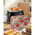 thumbnail image 4 of Red Apples Toaster Cover 2 Slice, Small Kitchen Appliance Covers, Modern Art Watercolor Toaster Oven Cover with Loop, Bread Machine Cover Polyester Dust Cover Protection, 4 of 4