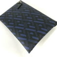 thumbnail image 6 of Pre-Owned VERSACE Greca Clutch Bag Pouch Leather Women's Blue (Good), 6 of 10