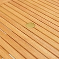 thumbnail image 2 of Pemberly Row 36" Square Outdoor Patio Eucalyptus Wood Dining Table in Natural, 2 of 5