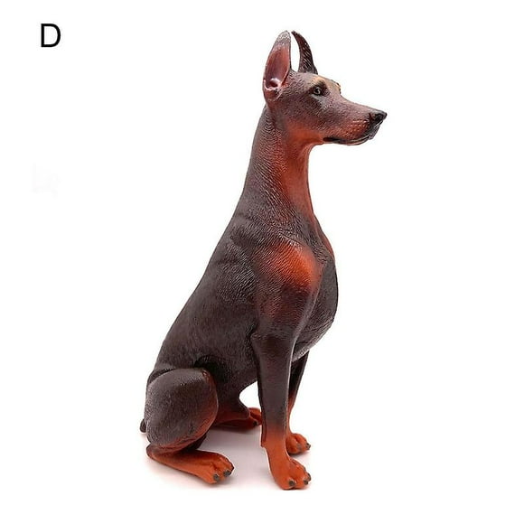 Doberman Pinscher Model Cognitive Ability Burrs-free Smell-less Action Figure Toy Doberman Pinscher For Children
