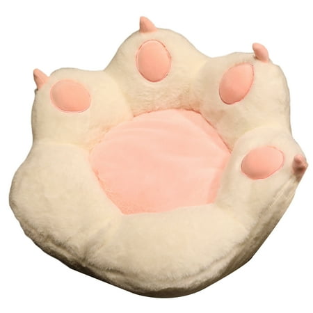 

Thaisu Cozy Soft Plush Mat Cat Paw Shape Seat Cushion Office Chair Pillow Lazy Sofa Accessories