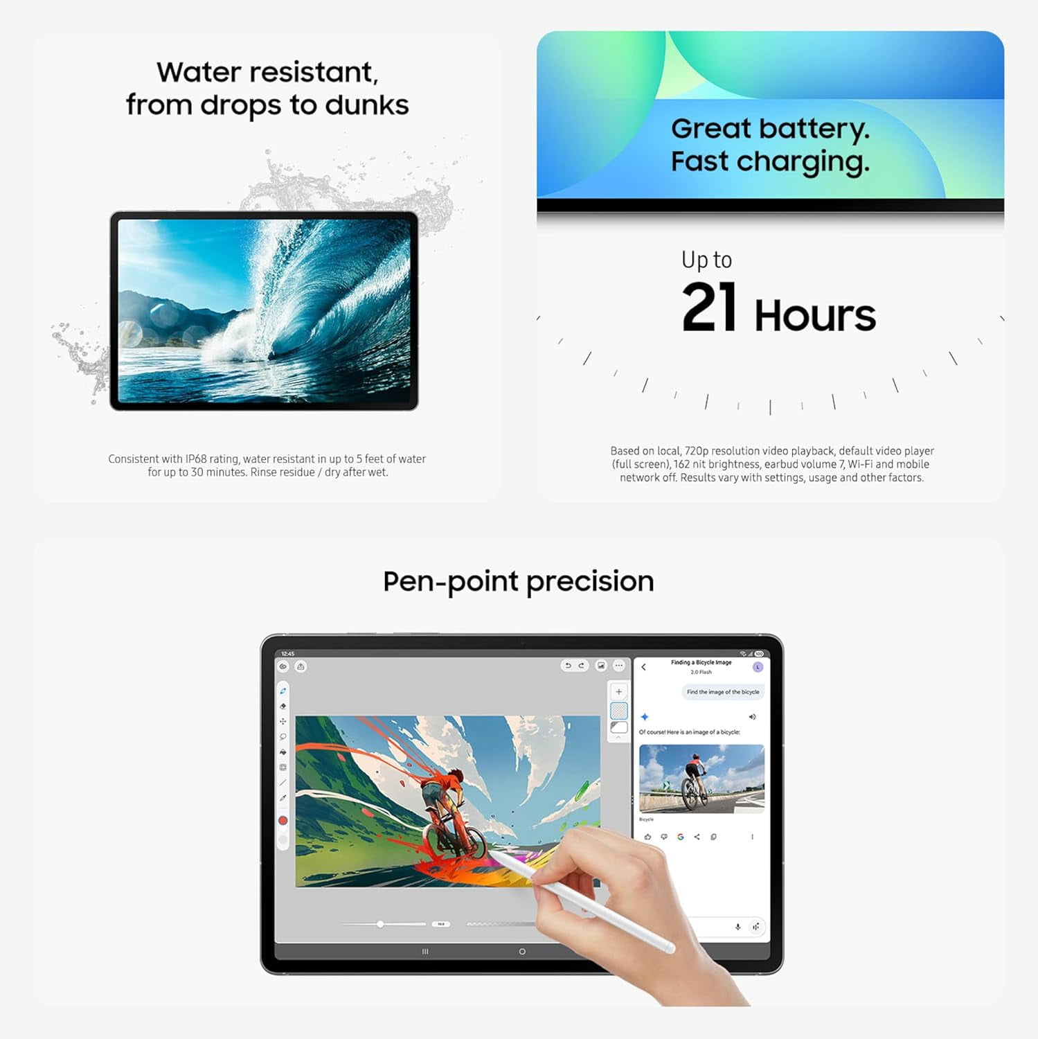 Samsung Galaxy Tab S10 FE+ Plus 128GB 13.1" Screen with S Pen | Brand New International Version Android Tablet (X620)