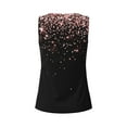 thumbnail image 5 of Sigee Rose Gold Glitter1 for Women's Workout Tank Top,Running Tank Tops,Sleeveless Gym ClothesLarge, 5 of 8