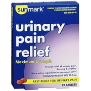 Sunmark Urinary Pain Relief Tablets Maximum Strength - 12 ct