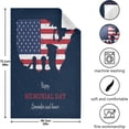 thumbnail image 3 of Happy Memorial Day Tea Towels Set of 6 American Flag Map Kitchen Dish Cloth with Hanging Loop, 18"x28"Lint-Free Absorbent Towel for Kitchen Drying Wiping and Cleaning, 3 of 5