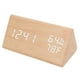 thumbnail image 3 of Reloj despertador digital de maderaReloj digital triangular de madera Reloj digital triangular de madera Reloj LED de madera resistente y resistente Jadeshay  A, 3 of 8