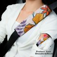 thumbnail image 4 of Shangniulu Baby Car Seat Strap Cover Retro Floral Car Seat Straps Shoulder Pads, Seat Belt Cushions Pads for Infant Car Seats 2Pcs, 4 of 6