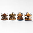 thumbnail image 3 of 2D Halloween Carousel Acrylic Display with Black Cat and Pumpkin Patterns, Spooky Home Decor Accent for Mantel Shelf Or Desk, Vintage Halloween Decorations for Home 8-Inch Tall, 3 of 7