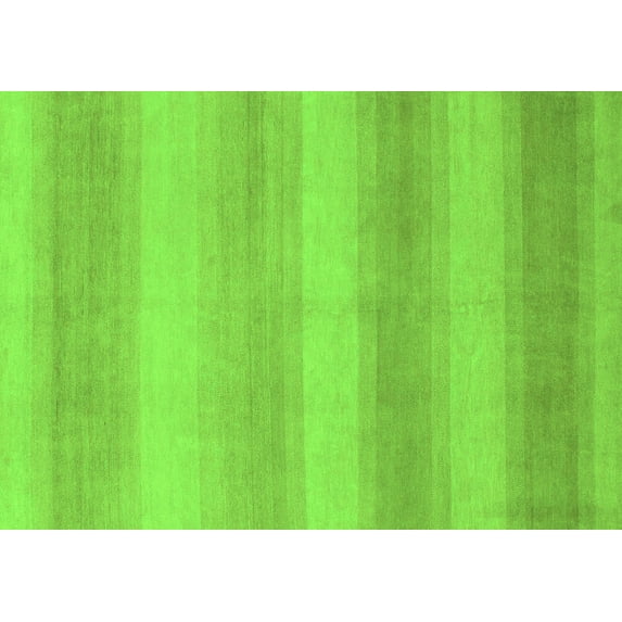 Ahgly Company Indoor Rectangle Abstract Green Modern Area Rugs, 2' x 4'