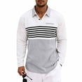 thumbnail image 5 of Mens Shirts, Men's Casual Loose Short Sleeve Golf Shirt Button Turndown Collar Comfortable Performance Top Casual Work Golf Shirts White XXXL, 5 of 8