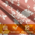 thumbnail image 4 of Vintage Floral Pillow Covers 18x18 Inch Set of 2 Rustic Coral and White Outdoor Decorative Throw Pillows Chinoiserie Flower Toile Pillowcases Cushion Covers for Couch Home Decor, 4 of 6