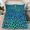 thumbnail image 2 of Homewish Leopard Cheetah Pattern Twin Sheet Sets,Chic Modern Aesthetic Twin Fitted Sheet,Jungle Animal Flat Sheet For Menw Omen,Ultra Soft Home Decor,3 Pieces, 2 of 7