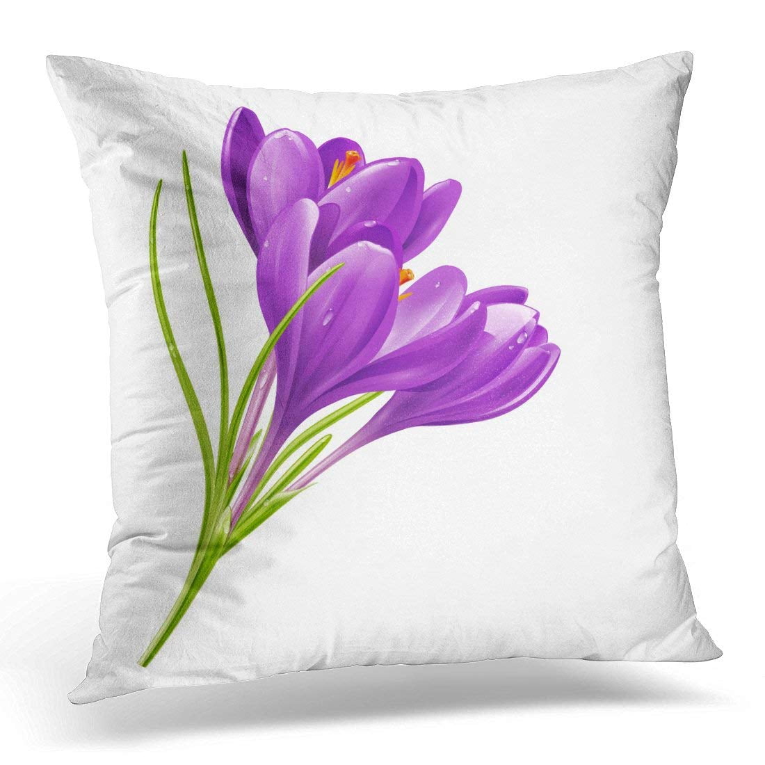 The Sleepy Throw Pillow Shop Purple Blooming Wisteria Flowering Plant Lover Floristry Throw Pillow Multicolor Decorative Pillows 18x18