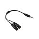 thumbnail image 1 of Cable de audio 2 en 1 de 3,5 mm Cable adaptador de audio de alta fidelidad de 3,5 mm, 1 of 8