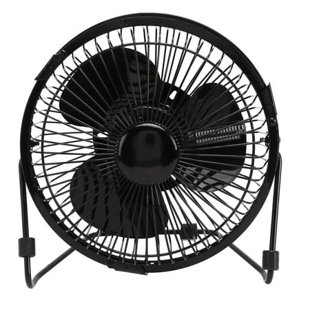 

Mini Desktop USB LED Clock Cooling Fan Portable Metal Realtime Display Fan for Home and Office