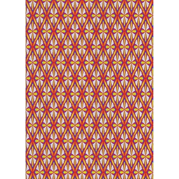 Ahgly Company Machine Washable Indoor Rectangle Transitional Raspberry Red Area Rugs, 7' x 9'
