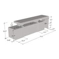 thumbnail image 5 of Meble Furniture Inferno WH-EF Electric Fireplace 73" TV Stand Black, 5 of 5