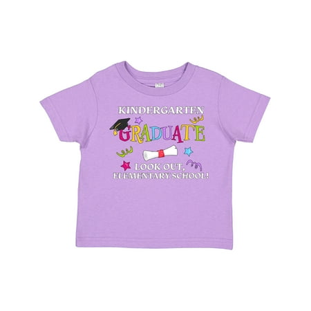 

Inktastic Kindergarten Graduate Look Out Elementary School! Gift Toddler Boy or Toddler Girl T-Shirt