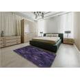 thumbnail image 5 of Ahgly Company Machine Washable Indoor Square Transitional Deep Periwinkle Purple Area Rugs, 8' Square, 5 of 7