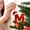 M, variant on DAMAI 2026 New Initial Christmas Ornaments With Santa Hats And Gift Boxes for Tree Decorations, 26 Letter Decorative Hanging Christmas Alphabet Letters DIY Craft Ornaments for Christmas Tree