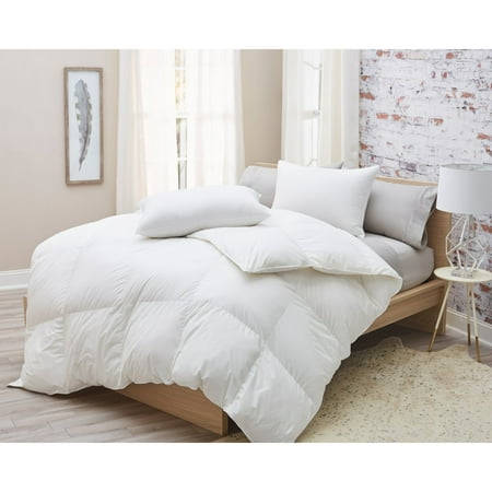 Amberly Bedding German Batiste White Goose Down Comforter Weight