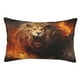 thumbnail image 1 of Balery Cool Fire Lion Funda de Cojín Estampada, Regalos para Mujeres, Regalos de Amor para Ella, Regalos para Novia o Esposa, Funda de Almohada-14"x20", 1 of 6