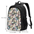 thumbnail image 5 of Daiia Rose Flowers Pattern USB Charging Backpack for Men and Women, Anti-Theft Backpack,Travel Backpack,School Backpack,College Backpack,Laptop Backpack, 5 of 7