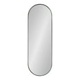 thumbnail image 1 of Kate and Laurel Rollo Midcentury Capsule Wall Mirror, 16 x 48, Black, Decorative Full Length Oval Mirror for Wall, 1 of 7