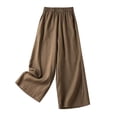 thumbnail image 1 of FNFYFH Clearance Ladies Plus Size High Waist Linen, 1 of 8