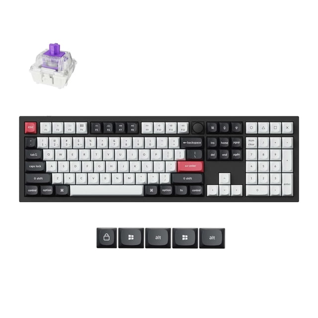 Teclado Keychron Q6 HE inalámbrico 100% de aluminio completo