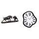 thumbnail image 1 of Reloj De Pared único Y Creativo Con Diseño De Fusión Y Distorsión, Obra De Arte Moderna, Estilo Chino, Figura De Toro, Escultura Animal Para Escritorio, Regalos De Cumpleaños., 1 of 8