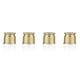 thumbnail image 3 of Botones de Bala de Metal Dorado y Joystick analógico de Bala, Juegos de Botones de Bala de Joystick de Metal de Repuesto, Joystick de Botones de Bala dise?ados para Controladores PS4 Ecomeon no, 3 of 4