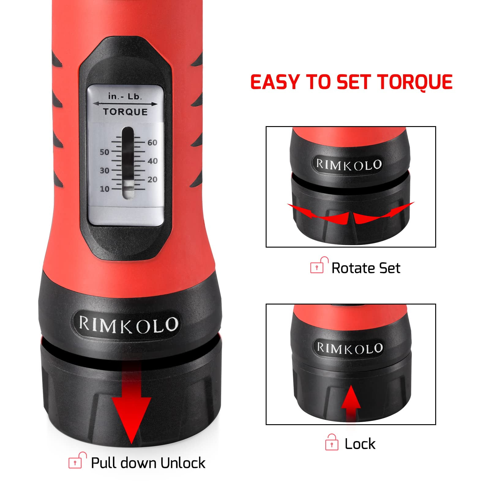 Torque Screwdriver Wrench Set (10-65 In.lb ±1) with 29 S2 Alloy Bits & 5 Drive Sockets | 1/4" Socket Adapter for Tools, Bike Repair, Mounting | Includes Portable Case