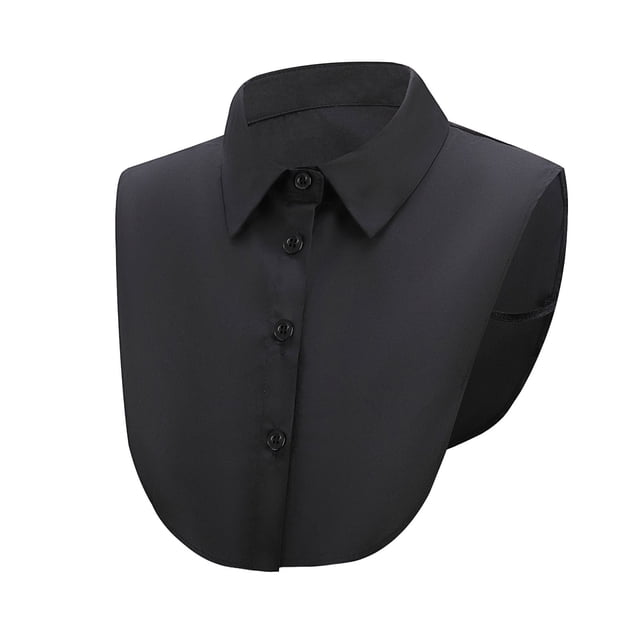 Jindong Chemise Femme Col Détachable Faux Col avec Boutons Accessoire de Mode