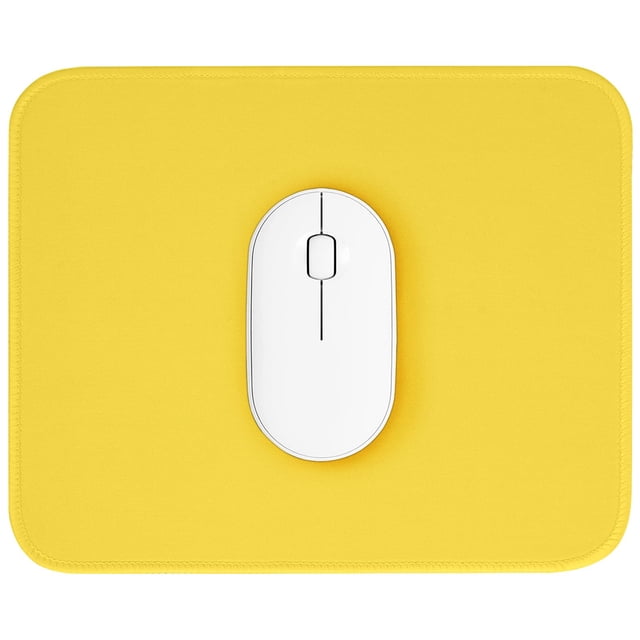 Alfombrilla de ratón ZYAOTWQZ, 26 x 21 cm, antideslizante, de goma impermeable, color amarillo