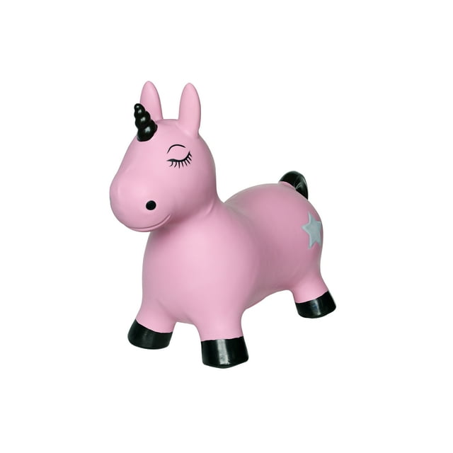 Animal Hopper Bouncy Toys Inflatable Pink Unicorn Hopper with Pump