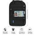 thumbnail image 5 of Passport Wallet Nylon Waterproof for Women Men RFID Blocking Holder Combo for Secure Travels - Black, 5 of 7