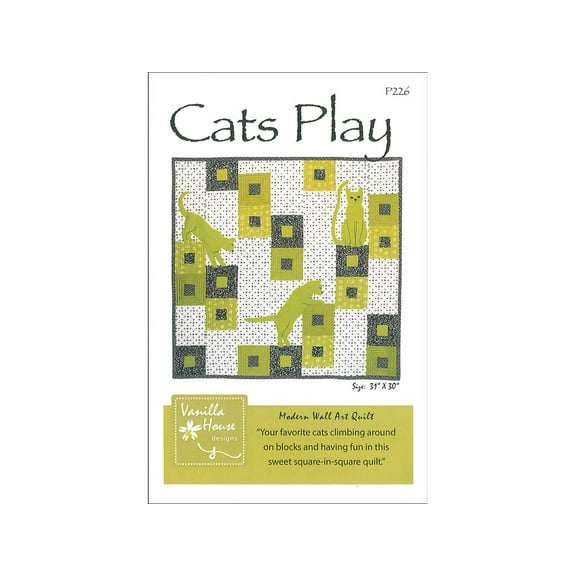 Vanilla House Cats Play Ptrn