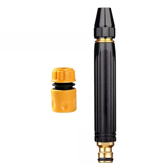 High Pressure Hose Nozzle,Garden Sprayer Attachment,Car Wash Water Gun,Heavy Duty High Pressure Washer Nozzle with Metal Connector Sturdy Ergonomic Design for Garden Watering Car Washing,Black