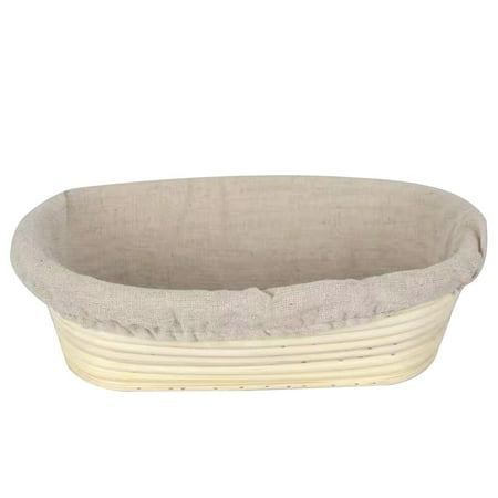 

Fermented Rattan Woven Dough Bread Basket Cloth Cover Baking Bread Baguette Proofreading Storage Basket Arc Bread Knife