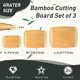 thumbnail image 2 of Juego de tablas de cortar Socisen Bamboo con patas antideslizantes, 3 paquetes, 2 of 8