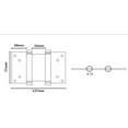 thumbnail image 4 of Ranbo 3 Inch Double Action Spring Hinges 304 Stainless Steel Self Closing Two Way Acting Hinges for Exterior Cafe Saloon Pub Swinging Doors, Including Pins and Screws, 1 Pair, Brushed, 4 of 4