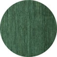 thumbnail image 1 of Ahgly Company Indoor Round Abstract Turquoise Blue Modern Area Rugs, 5' Round, 1 of 4