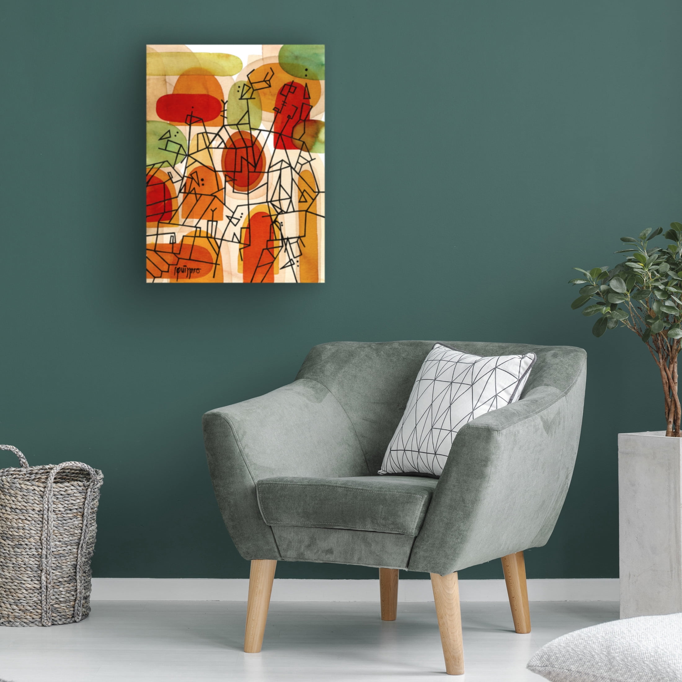 Canvas Wall Art - Antony Squizzato 'Fools Day' Wall Art for Living Room, Bedroom, or Office Décor by Trademark Fine Art - 18 x 24 Inches